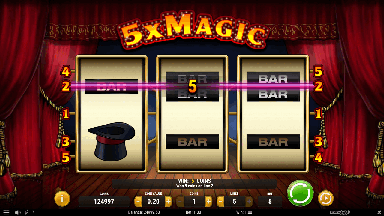 5x Magic online slot machine